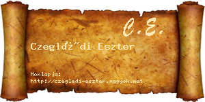 Czeglédi Eszter névjegykártya