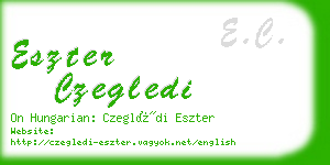 eszter czegledi business card